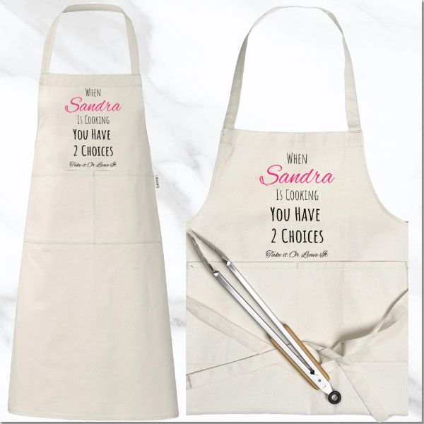 Personalized Apron - When "Name" Is Cooking