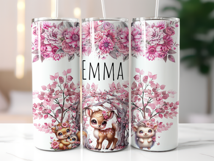 Personalized 20oz Tumbler - Woodland Theme