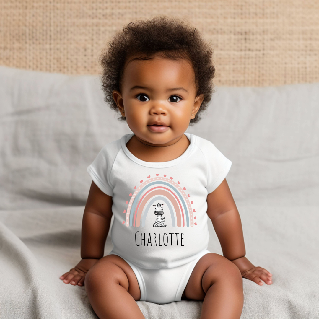 Personalized Baby Grow - Pink