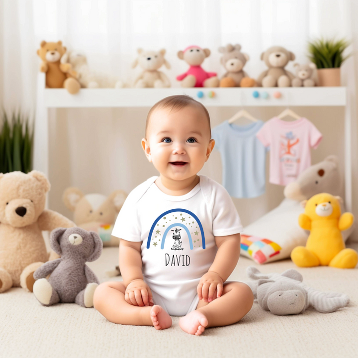 Personalized Baby Grow - Blue