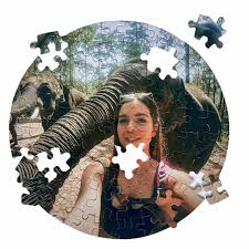 Personalized Circle Puzzle - Add Your Own Image ( 20 cm X 20 X 3 Cm)